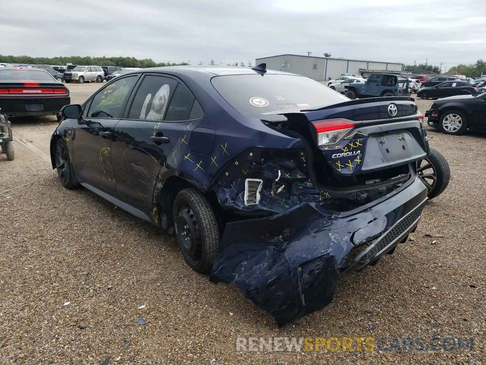 3 Photograph of a damaged car JTDS4RCE9LJ007701 TOYOTA COROLLA 2020