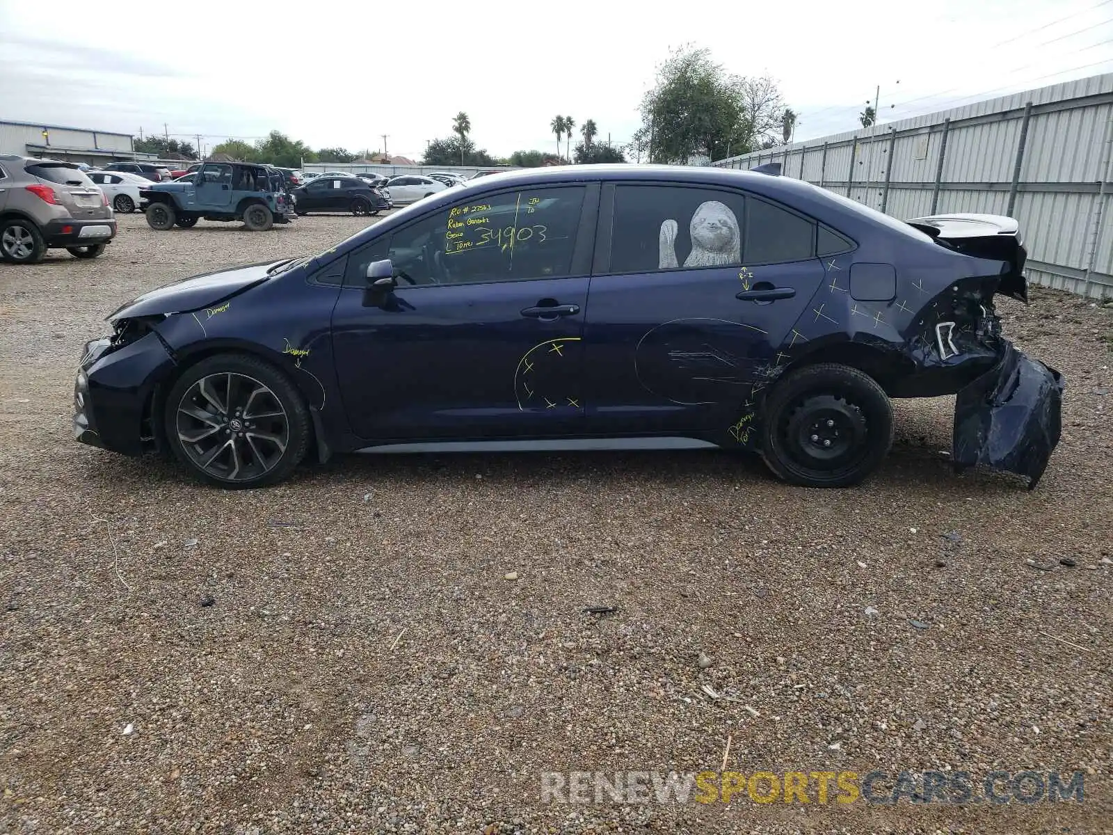 9 Photograph of a damaged car JTDS4RCE9LJ007701 TOYOTA COROLLA 2020