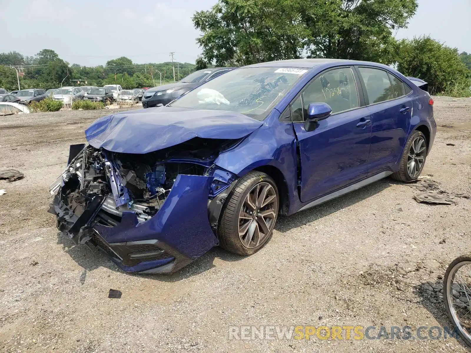 2 Photograph of a damaged car JTDS4RCE9LJ007942 TOYOTA COROLLA 2020