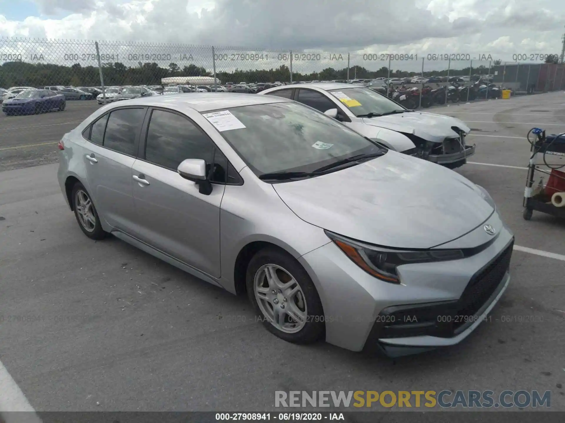 1 Photograph of a damaged car JTDS4RCE9LJ009285 TOYOTA COROLLA 2020