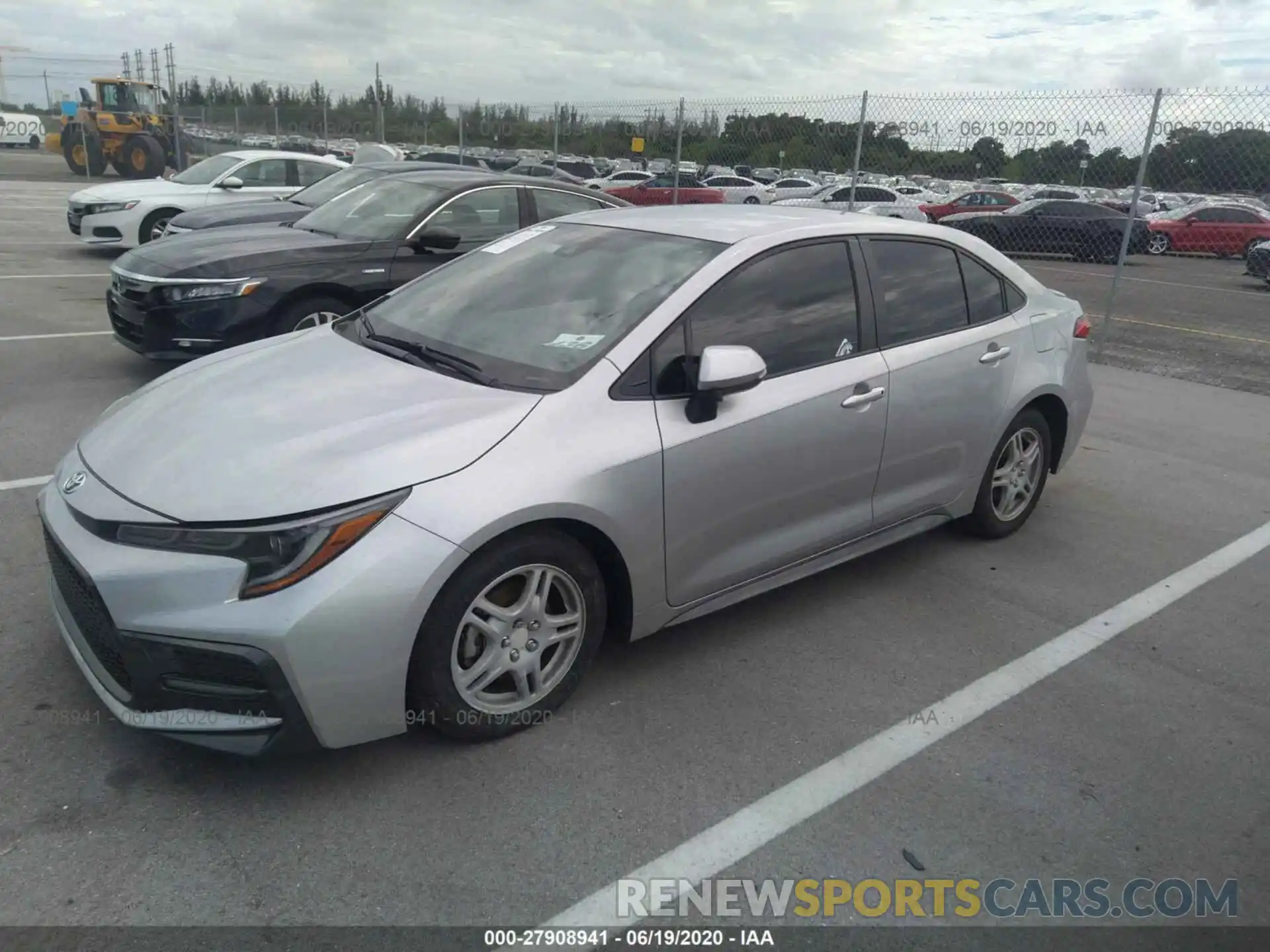 2 Photograph of a damaged car JTDS4RCE9LJ009285 TOYOTA COROLLA 2020