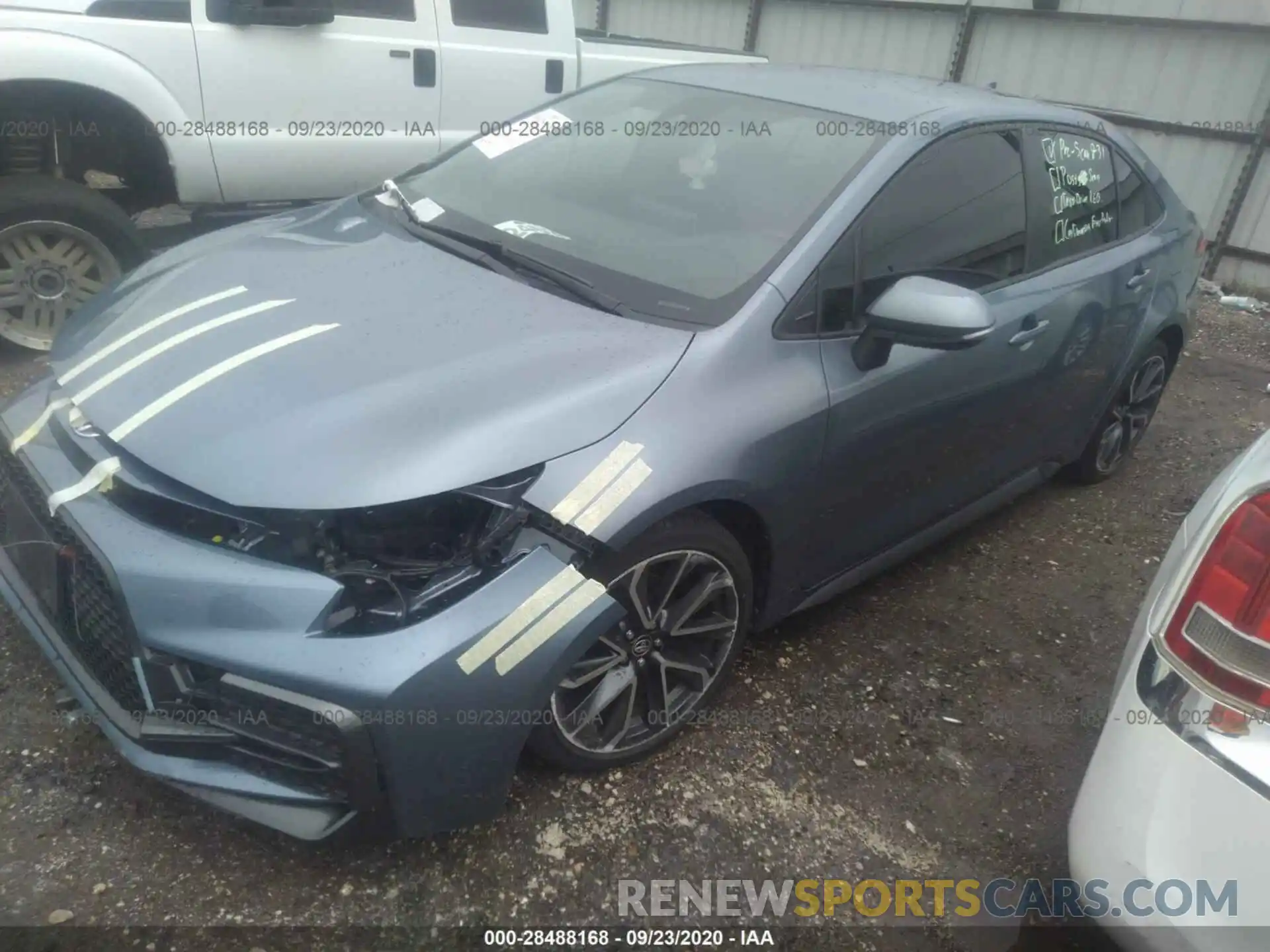 2 Photograph of a damaged car JTDS4RCE9LJ011442 TOYOTA COROLLA 2020