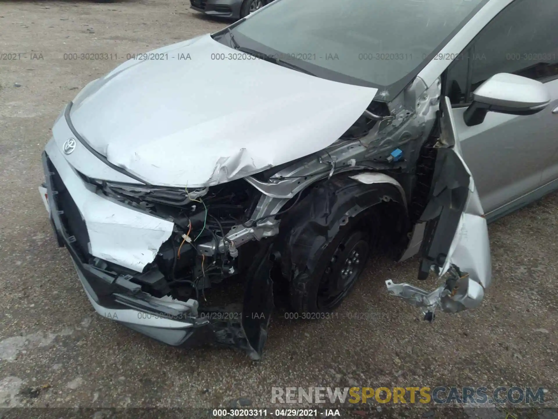 6 Photograph of a damaged car JTDS4RCE9LJ012073 TOYOTA COROLLA 2020