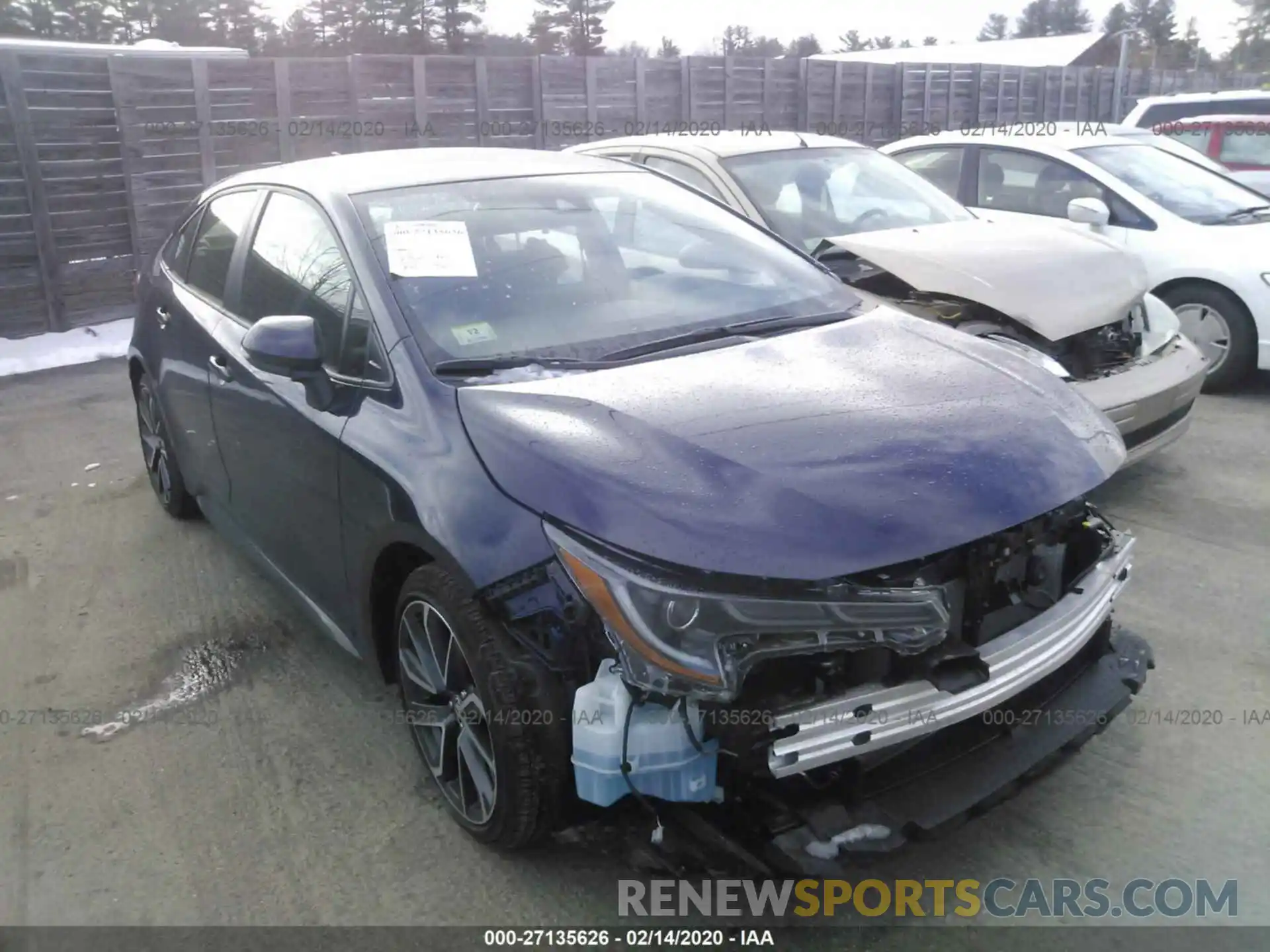 1 Photograph of a damaged car JTDS4RCE9LJ012686 TOYOTA COROLLA 2020