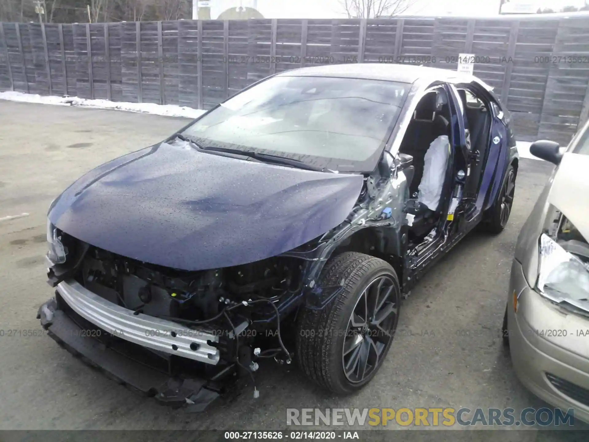 2 Photograph of a damaged car JTDS4RCE9LJ012686 TOYOTA COROLLA 2020