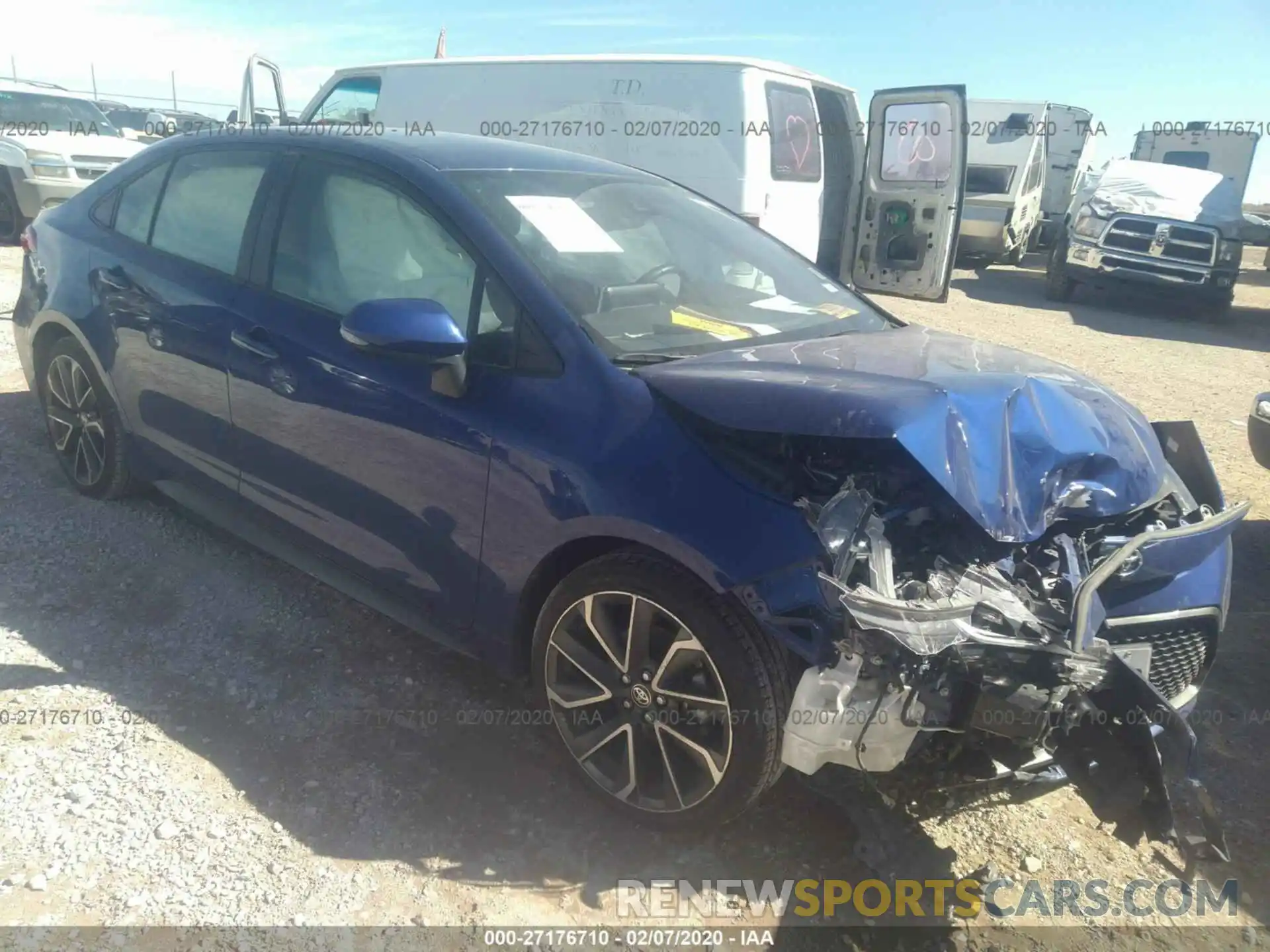 1 Photograph of a damaged car JTDS4RCE9LJ012736 TOYOTA COROLLA 2020