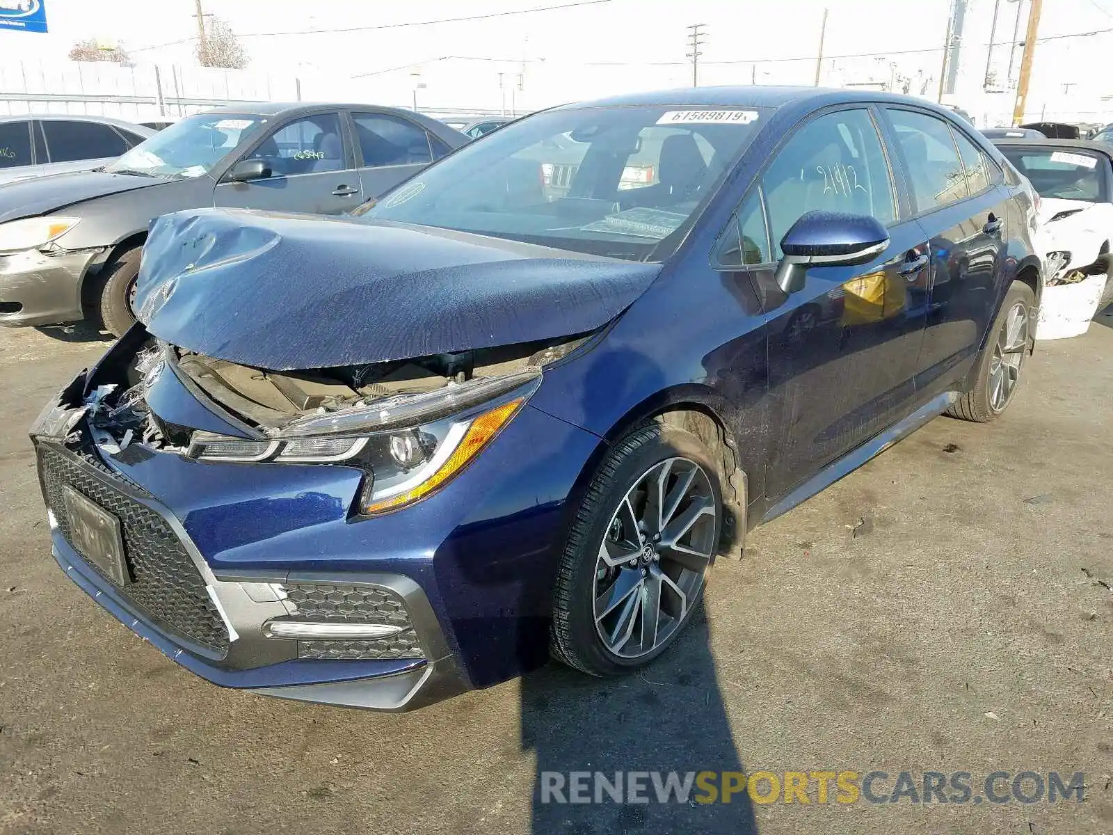 2 Photograph of a damaged car JTDS4RCE9LJ013241 TOYOTA COROLLA 2020