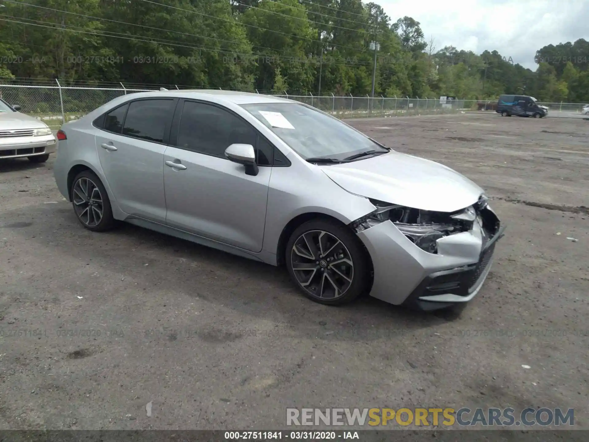 1 Photograph of a damaged car JTDS4RCE9LJ013921 TOYOTA COROLLA 2020