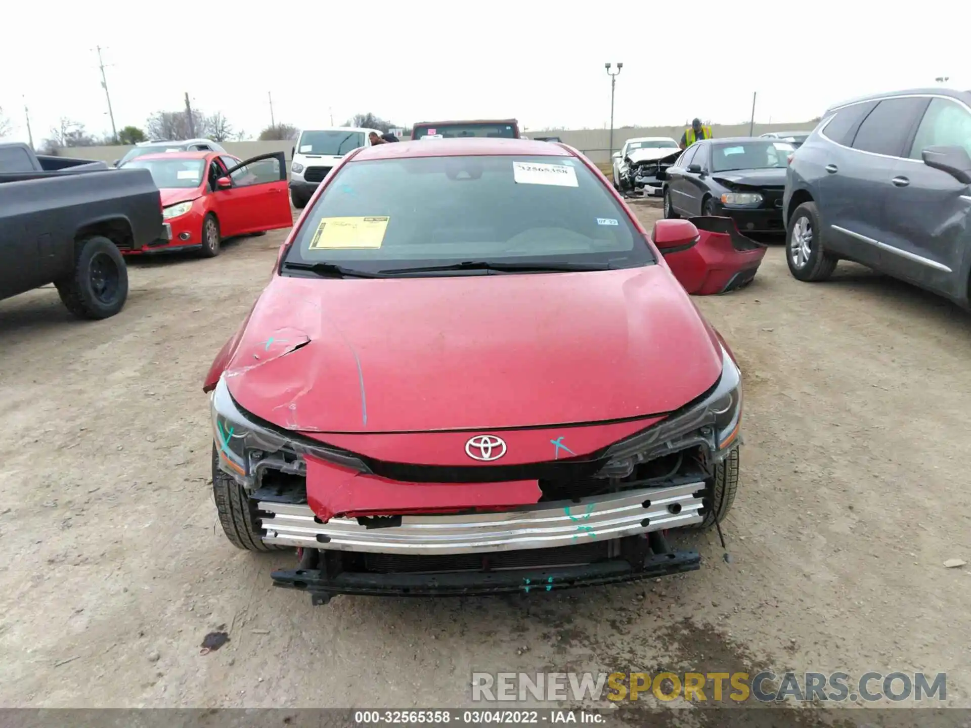 6 Photograph of a damaged car JTDS4RCE9LJ014647 TOYOTA COROLLA 2020