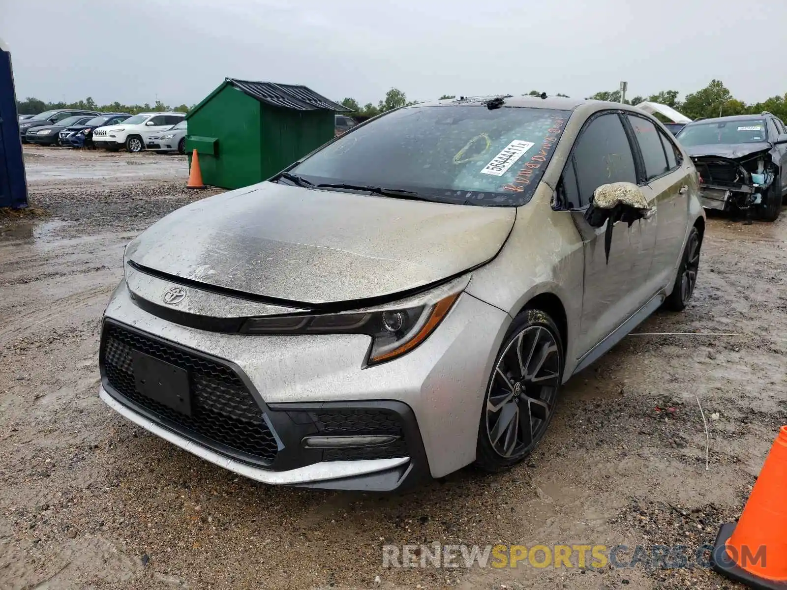 2 Photograph of a damaged car JTDS4RCE9LJ015118 TOYOTA COROLLA 2020