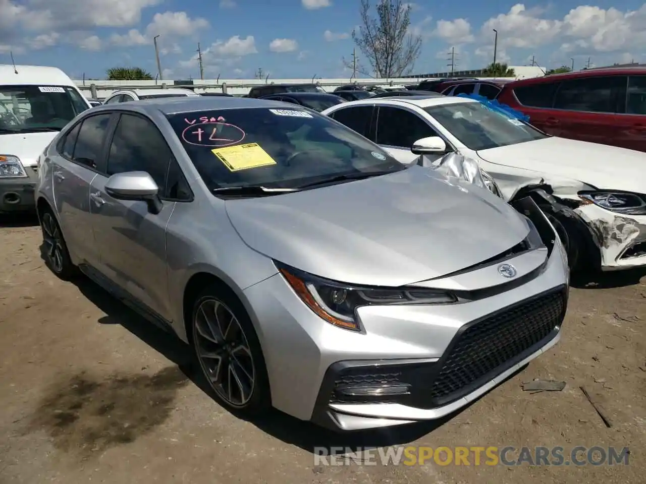 1 Photograph of a damaged car JTDS4RCE9LJ017788 TOYOTA COROLLA 2020