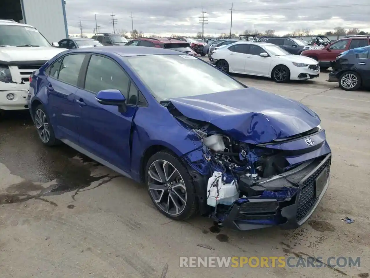 1 Photograph of a damaged car JTDS4RCE9LJ018374 TOYOTA COROLLA 2020