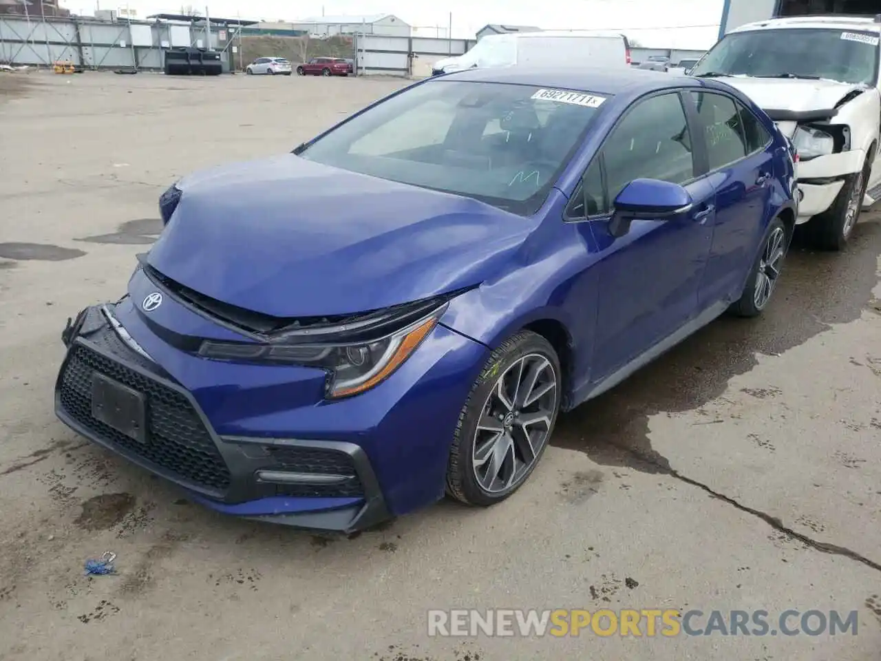 2 Photograph of a damaged car JTDS4RCE9LJ018374 TOYOTA COROLLA 2020