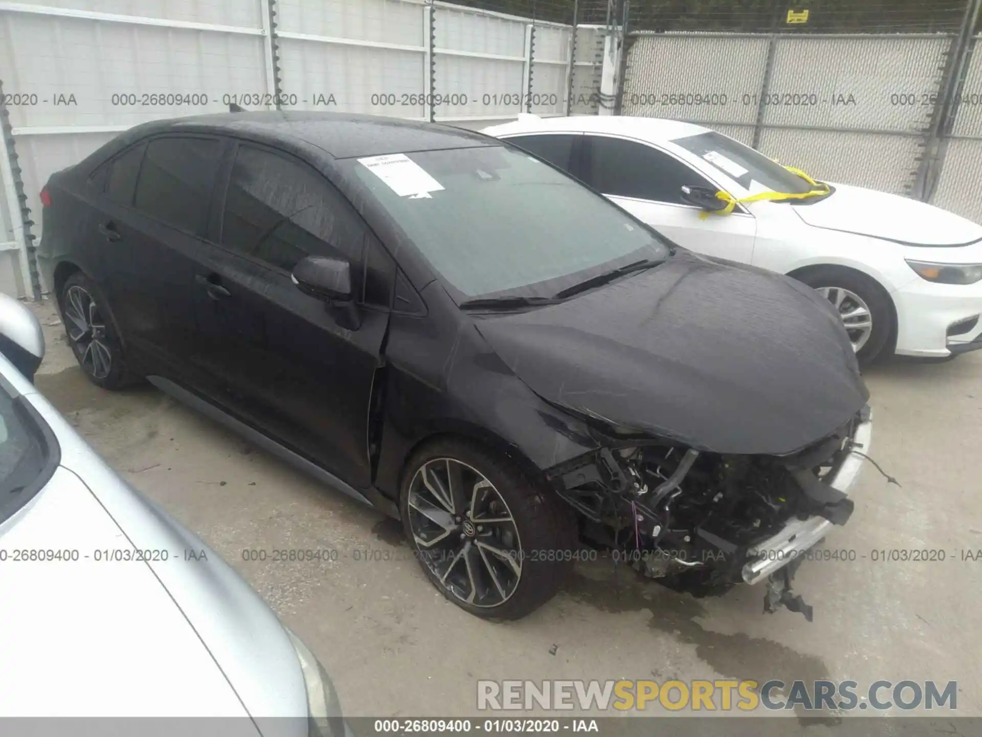 1 Photograph of a damaged car JTDS4RCE9LJ018567 TOYOTA COROLLA 2020