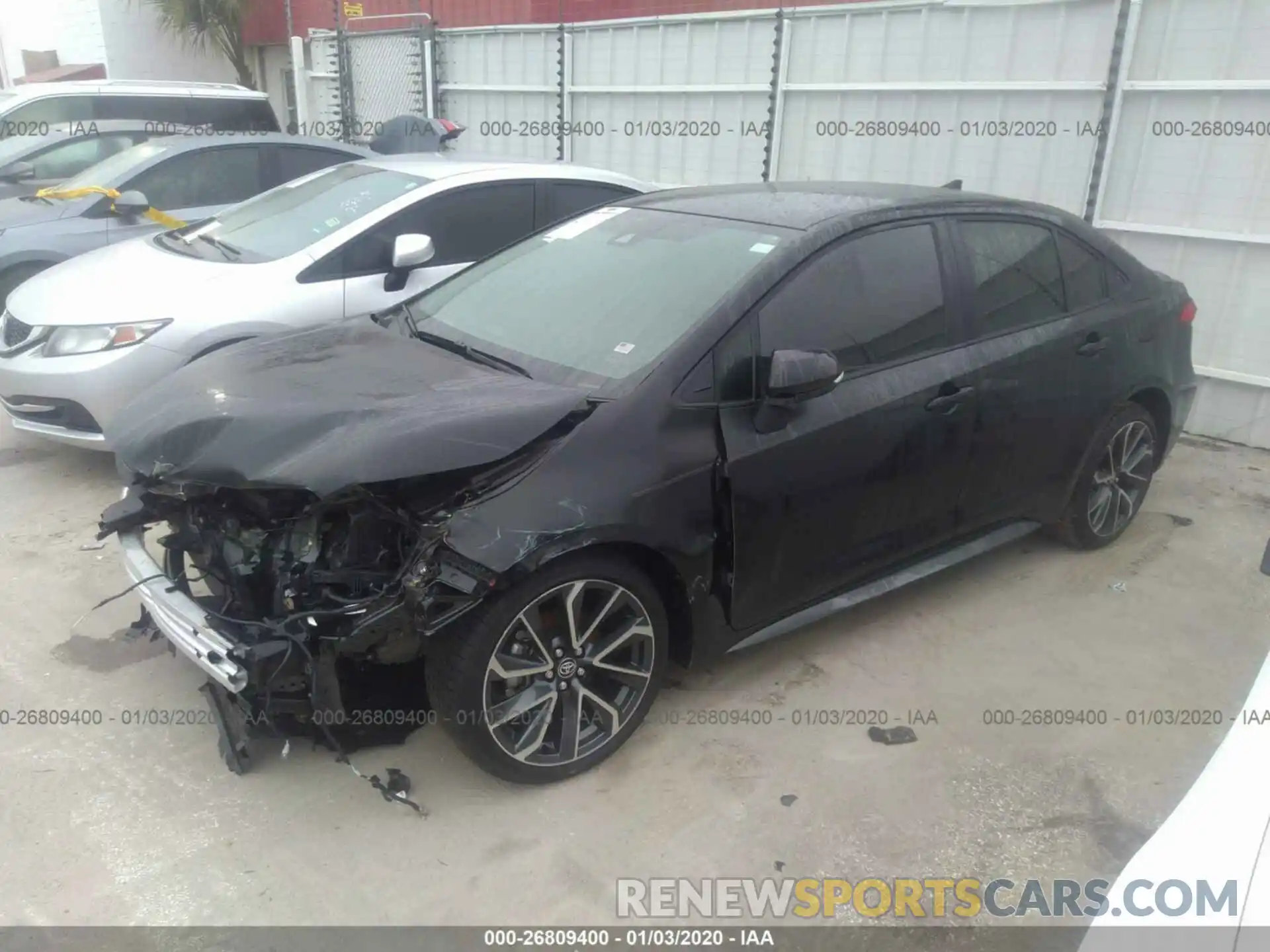 2 Photograph of a damaged car JTDS4RCE9LJ018567 TOYOTA COROLLA 2020