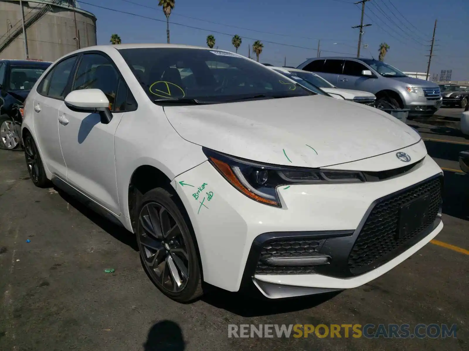 1 Photograph of a damaged car JTDS4RCE9LJ018939 TOYOTA COROLLA 2020