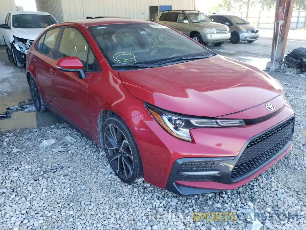 1 Photograph of a damaged car JTDS4RCE9LJ019119 TOYOTA COROLLA 2020