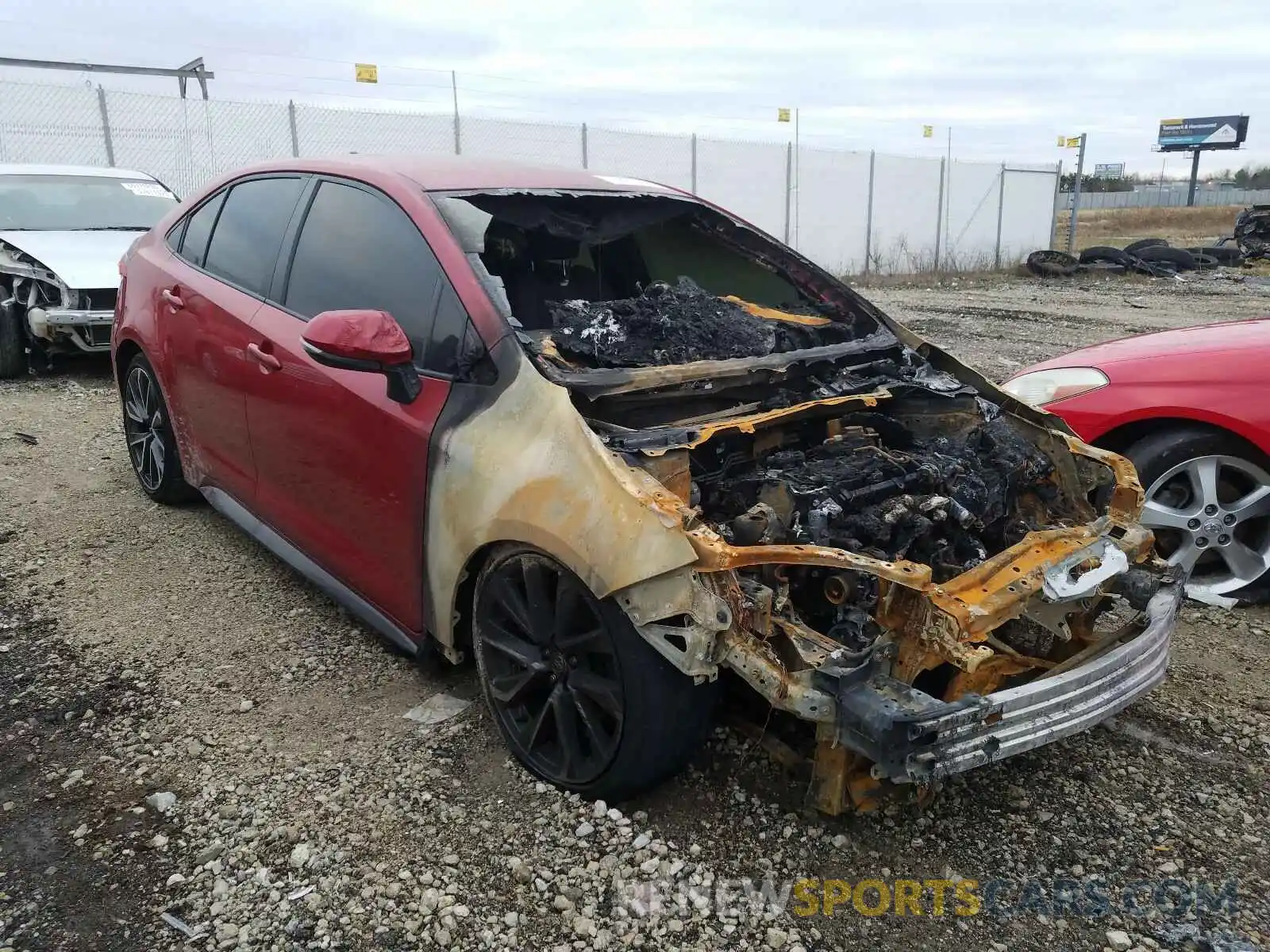 1 Photograph of a damaged car JTDS4RCE9LJ019475 TOYOTA COROLLA 2020