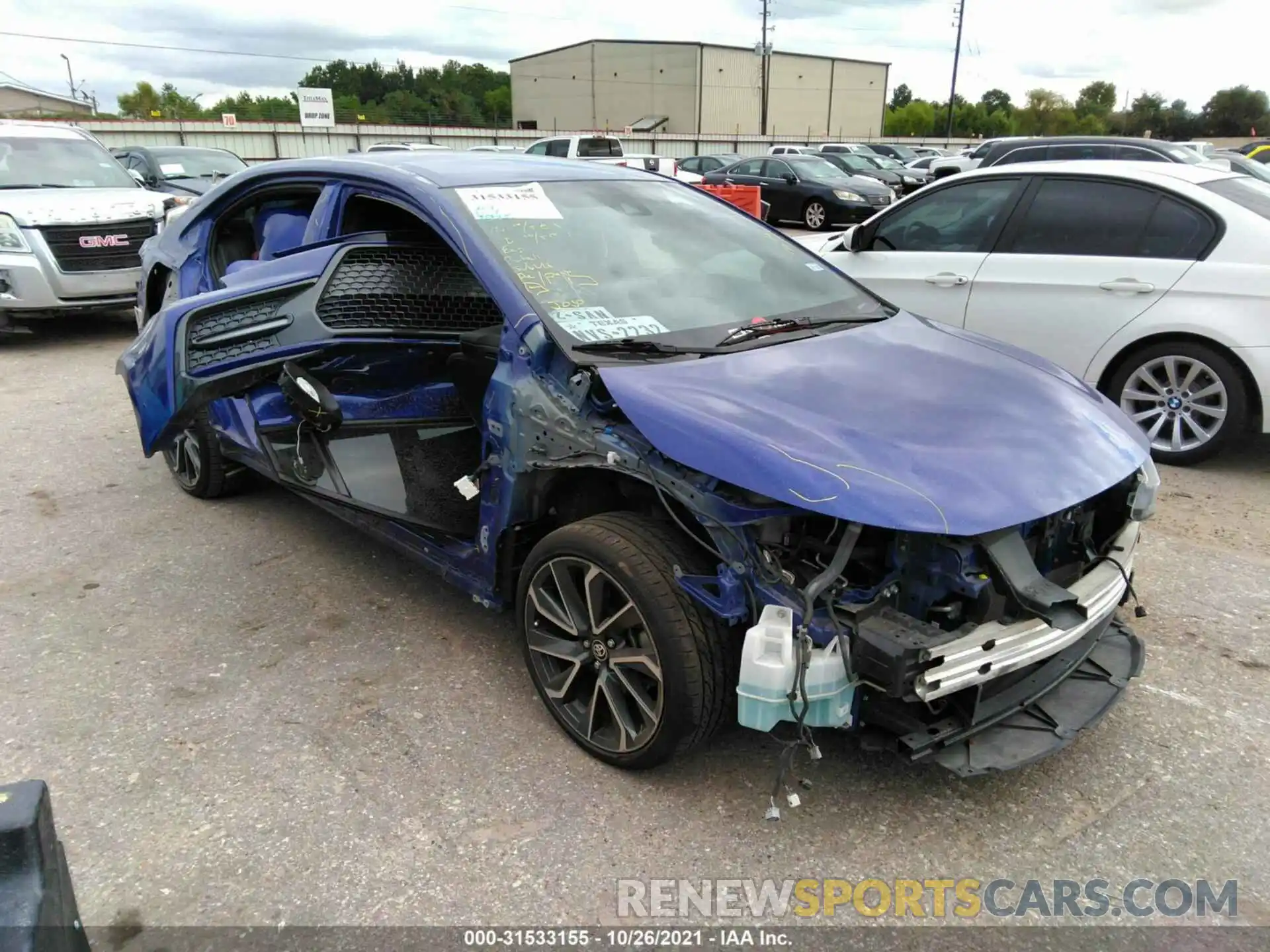 1 Photograph of a damaged car JTDS4RCE9LJ019797 TOYOTA COROLLA 2020