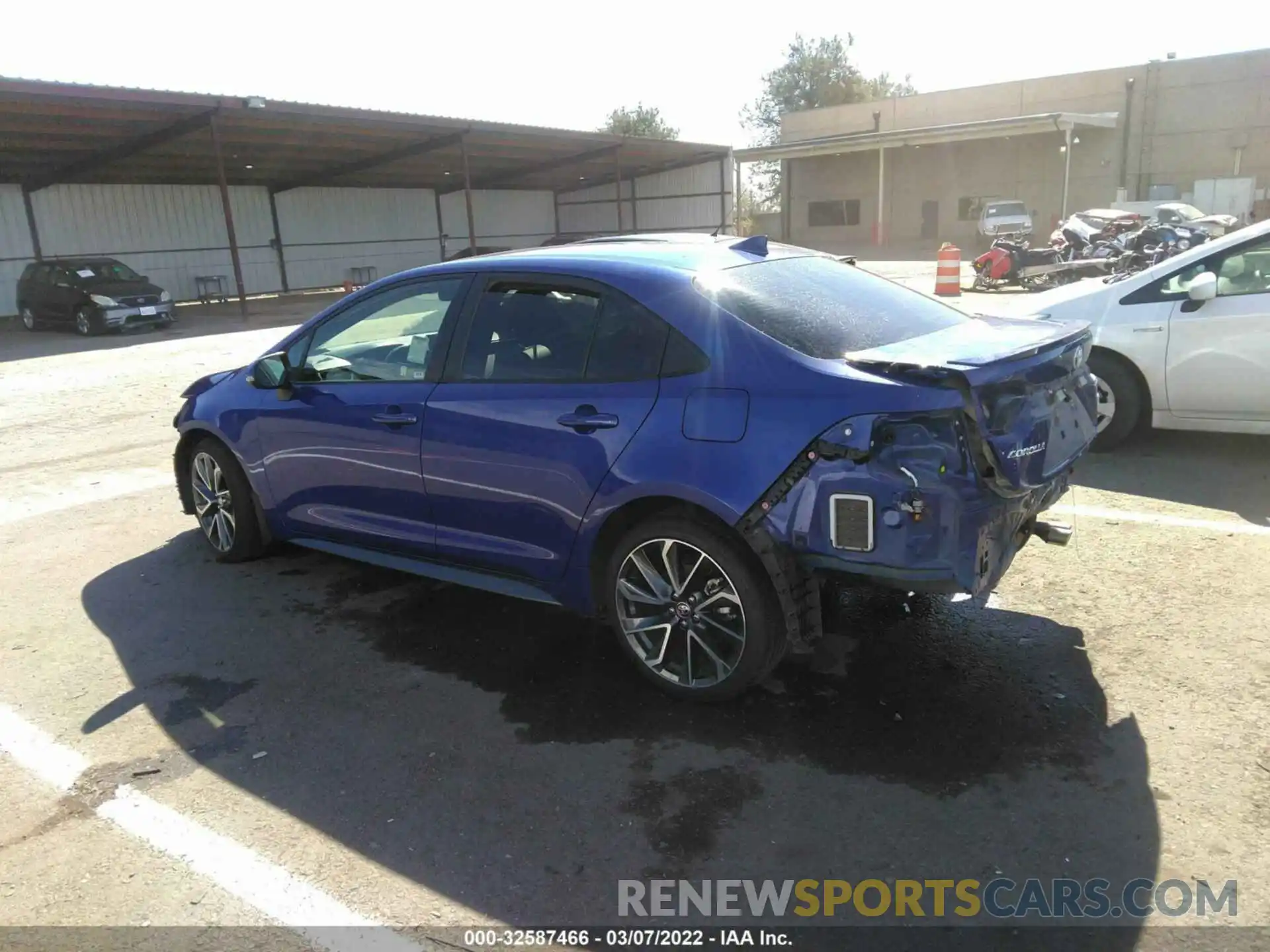 3 Photograph of a damaged car JTDS4RCE9LJ021209 TOYOTA COROLLA 2020