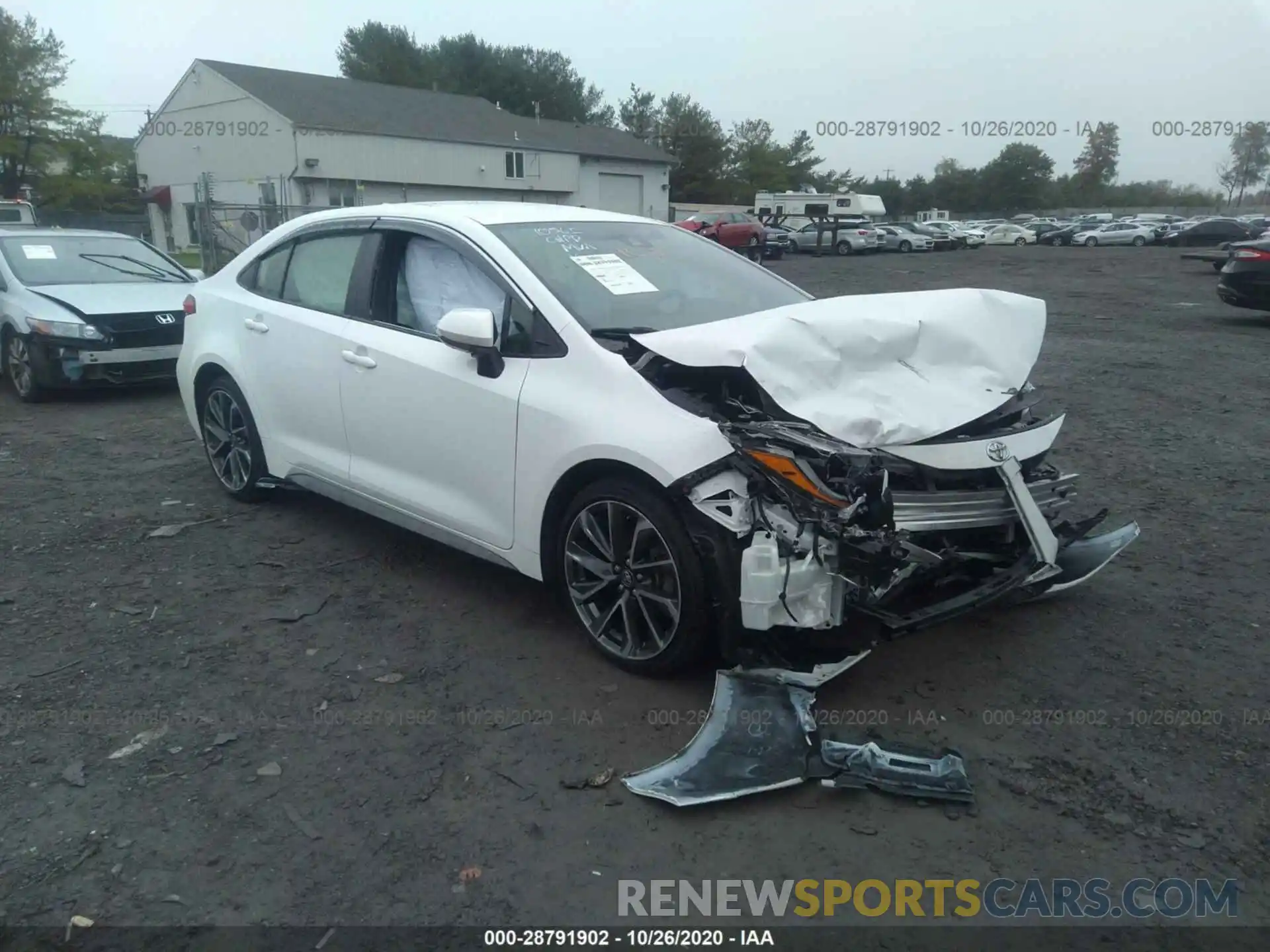 1 Photograph of a damaged car JTDS4RCE9LJ021260 TOYOTA COROLLA 2020