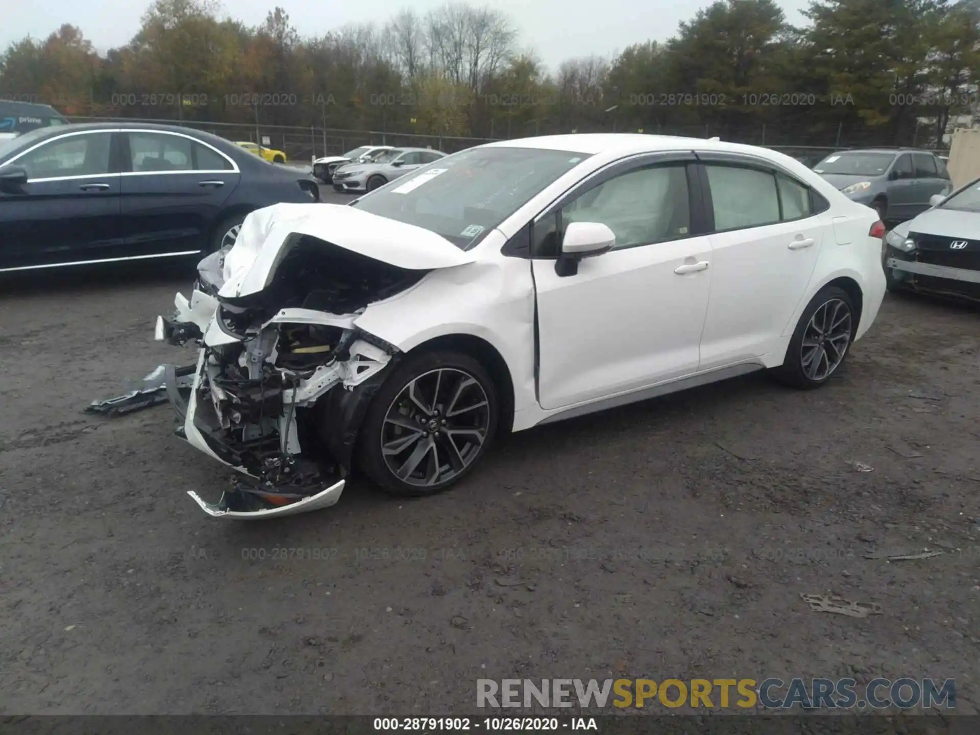 2 Photograph of a damaged car JTDS4RCE9LJ021260 TOYOTA COROLLA 2020