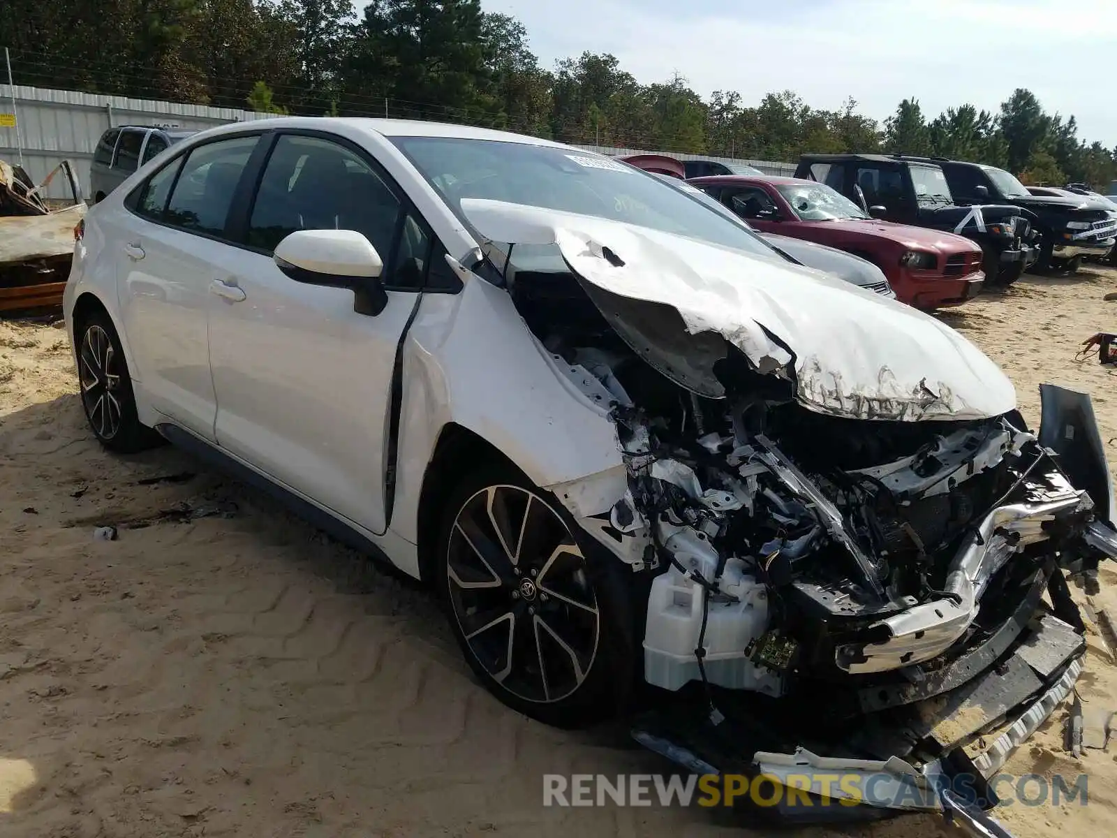 1 Photograph of a damaged car JTDS4RCE9LJ021386 TOYOTA COROLLA 2020