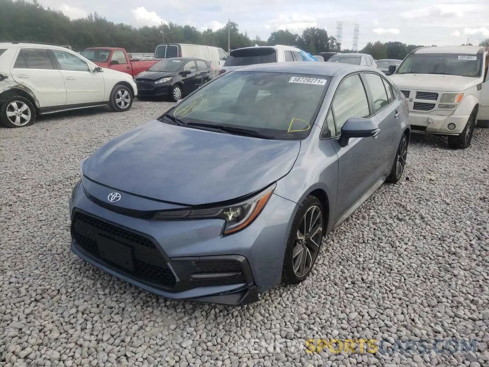 2 Photograph of a damaged car JTDS4RCE9LJ021632 TOYOTA COROLLA 2020