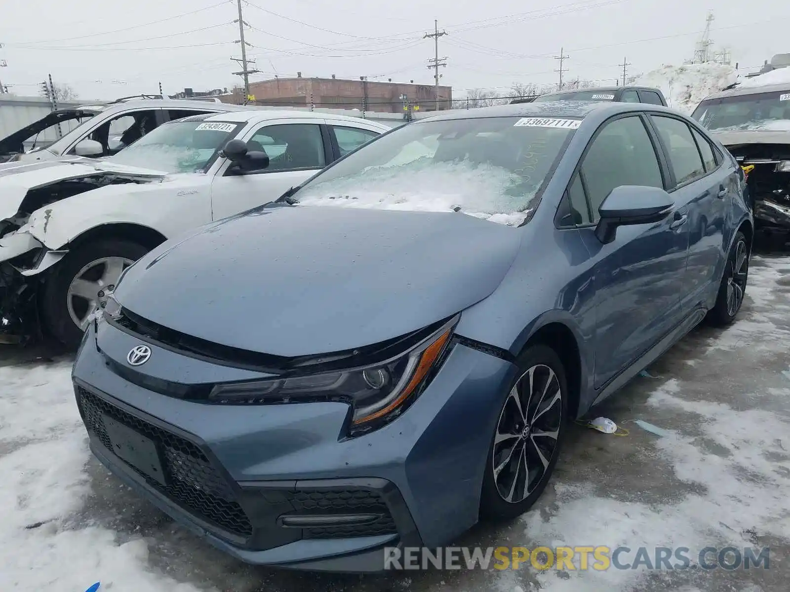 2 Photograph of a damaged car JTDS4RCE9LJ022554 TOYOTA COROLLA 2020