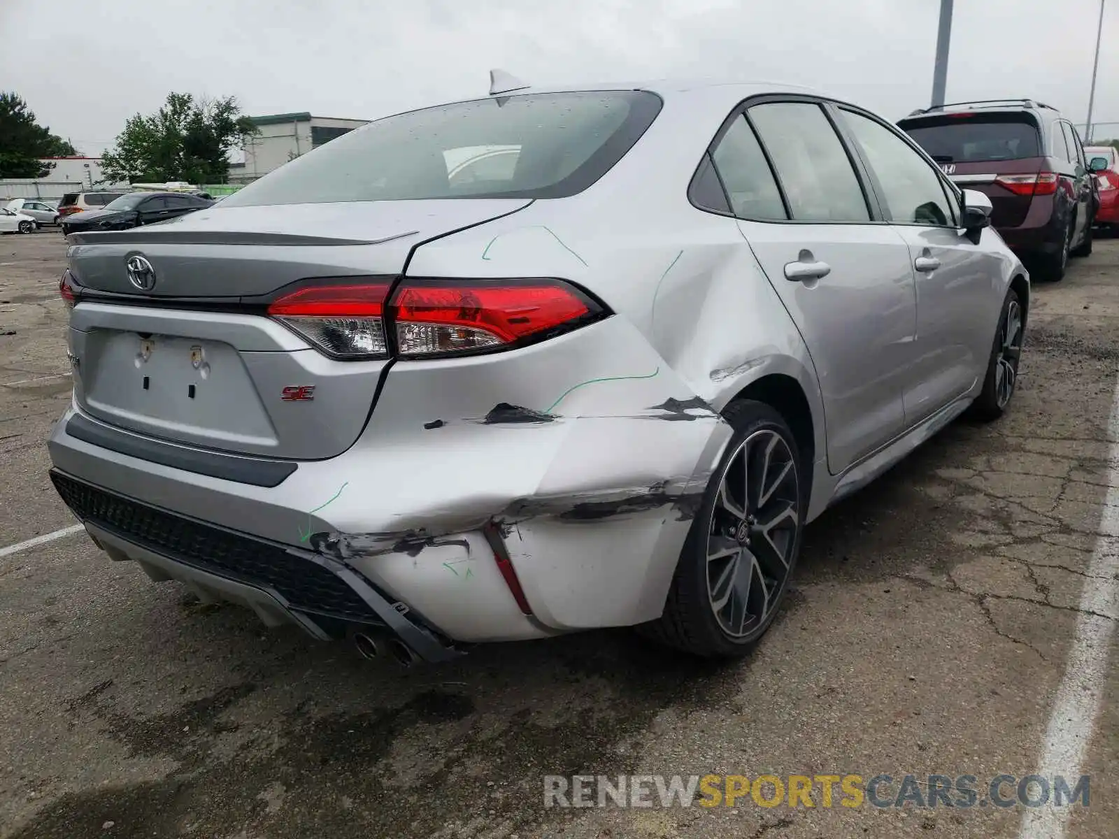 4 Photograph of a damaged car JTDS4RCE9LJ024806 TOYOTA COROLLA 2020