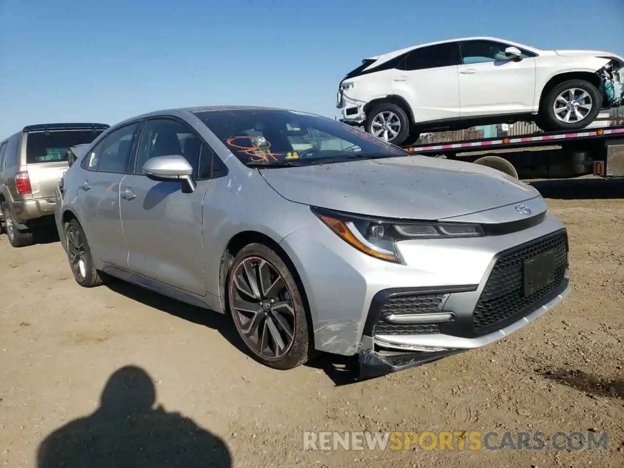 1 Photograph of a damaged car JTDS4RCE9LJ025051 TOYOTA COROLLA 2020