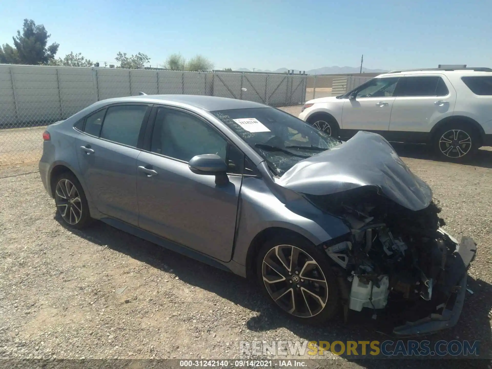 1 Photograph of a damaged car JTDS4RCE9LJ025759 TOYOTA COROLLA 2020