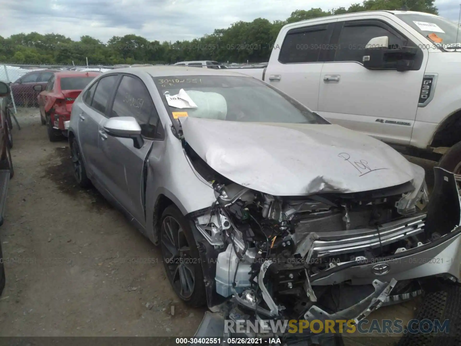 1 Фотография поврежденного автомобиля JTDS4RCE9LJ026457 TOYOTA COROLLA 2020