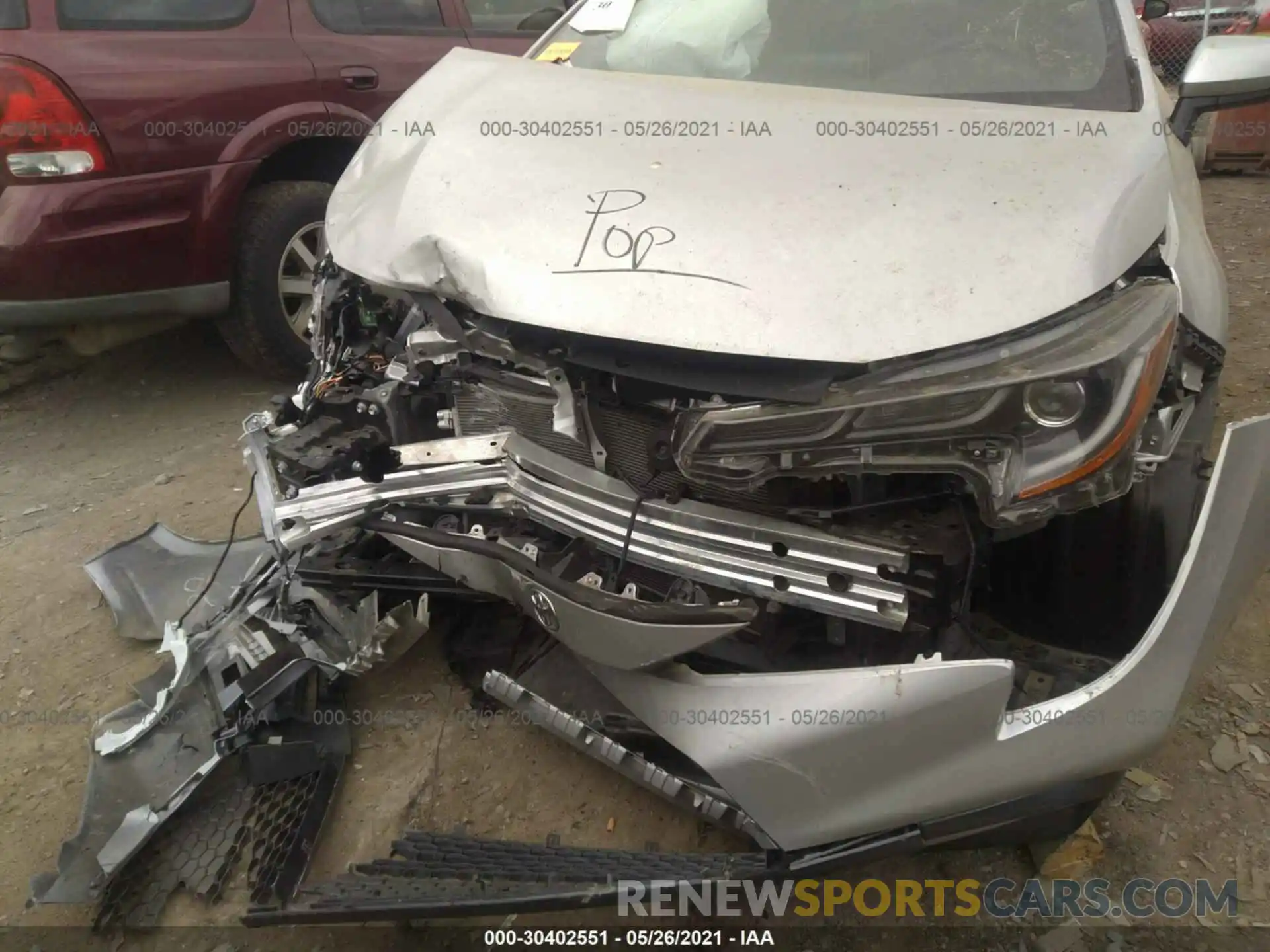 6 Фотография поврежденного автомобиля JTDS4RCE9LJ026457 TOYOTA COROLLA 2020
