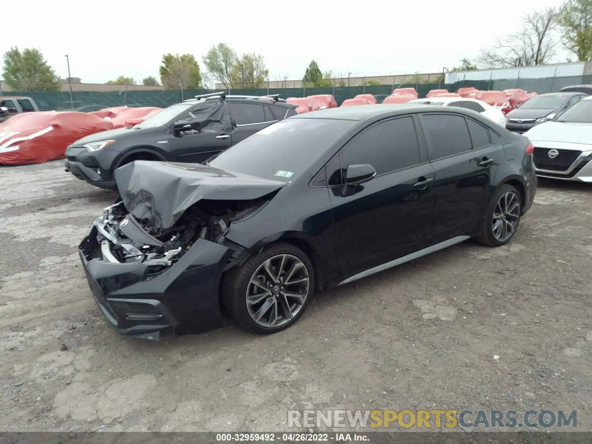 2 Photograph of a damaged car JTDS4RCE9LJ026863 TOYOTA COROLLA 2020