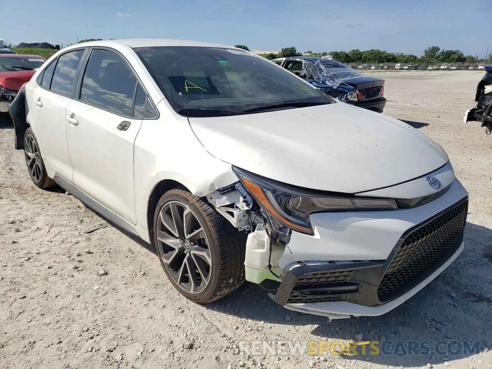 1 Photograph of a damaged car JTDS4RCE9LJ026958 TOYOTA COROLLA 2020