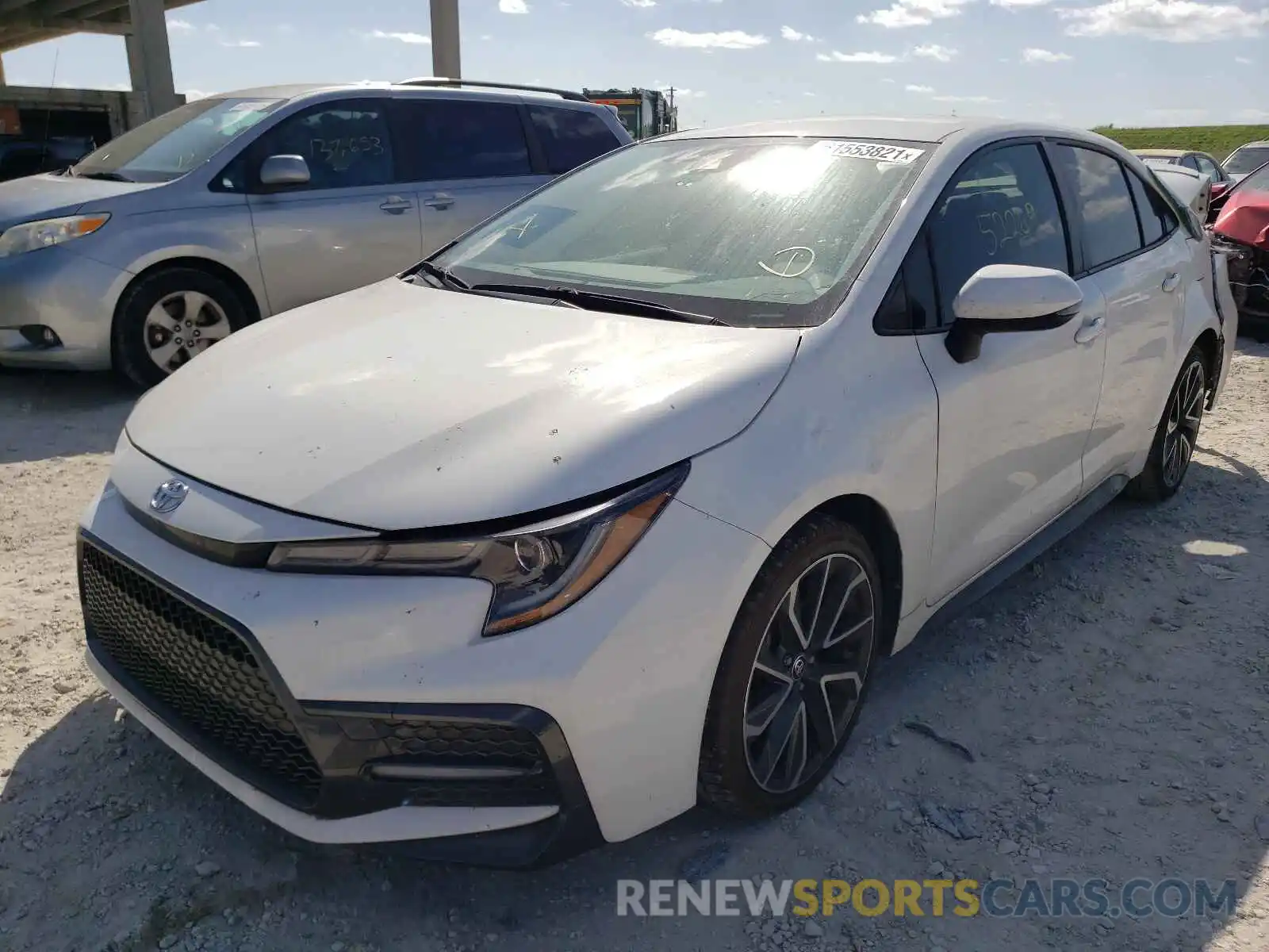 2 Photograph of a damaged car JTDS4RCE9LJ026958 TOYOTA COROLLA 2020