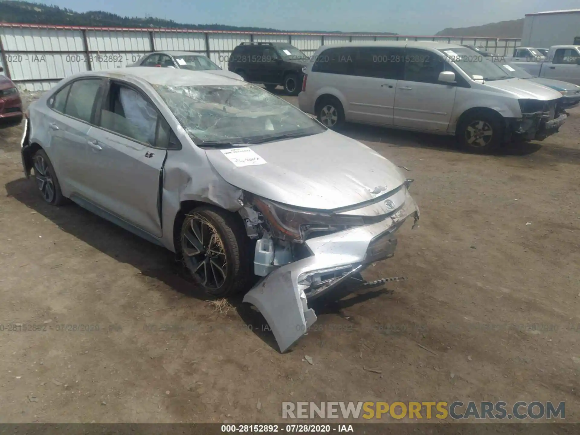 1 Photograph of a damaged car JTDS4RCE9LJ027317 TOYOTA COROLLA 2020