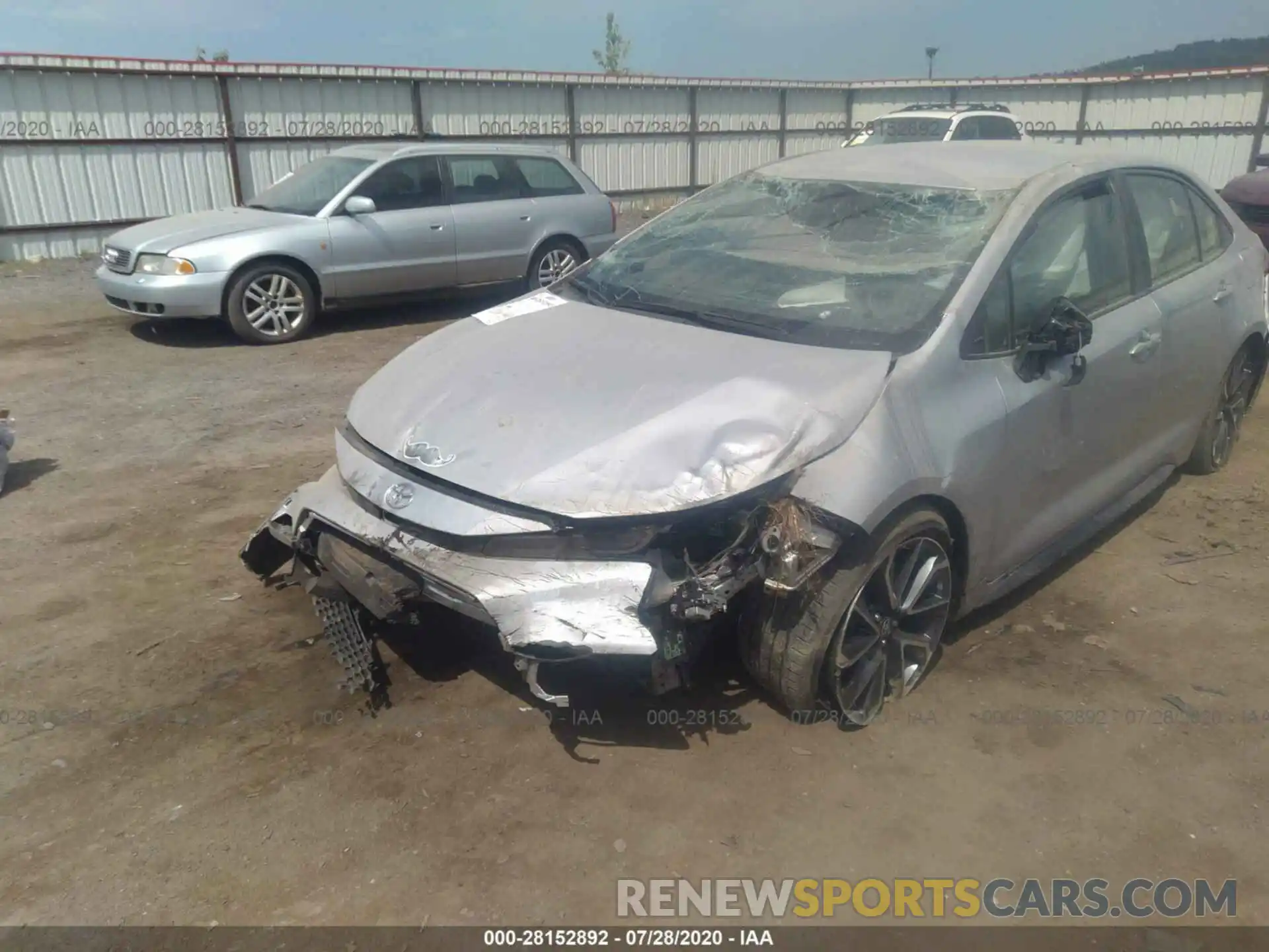 2 Photograph of a damaged car JTDS4RCE9LJ027317 TOYOTA COROLLA 2020