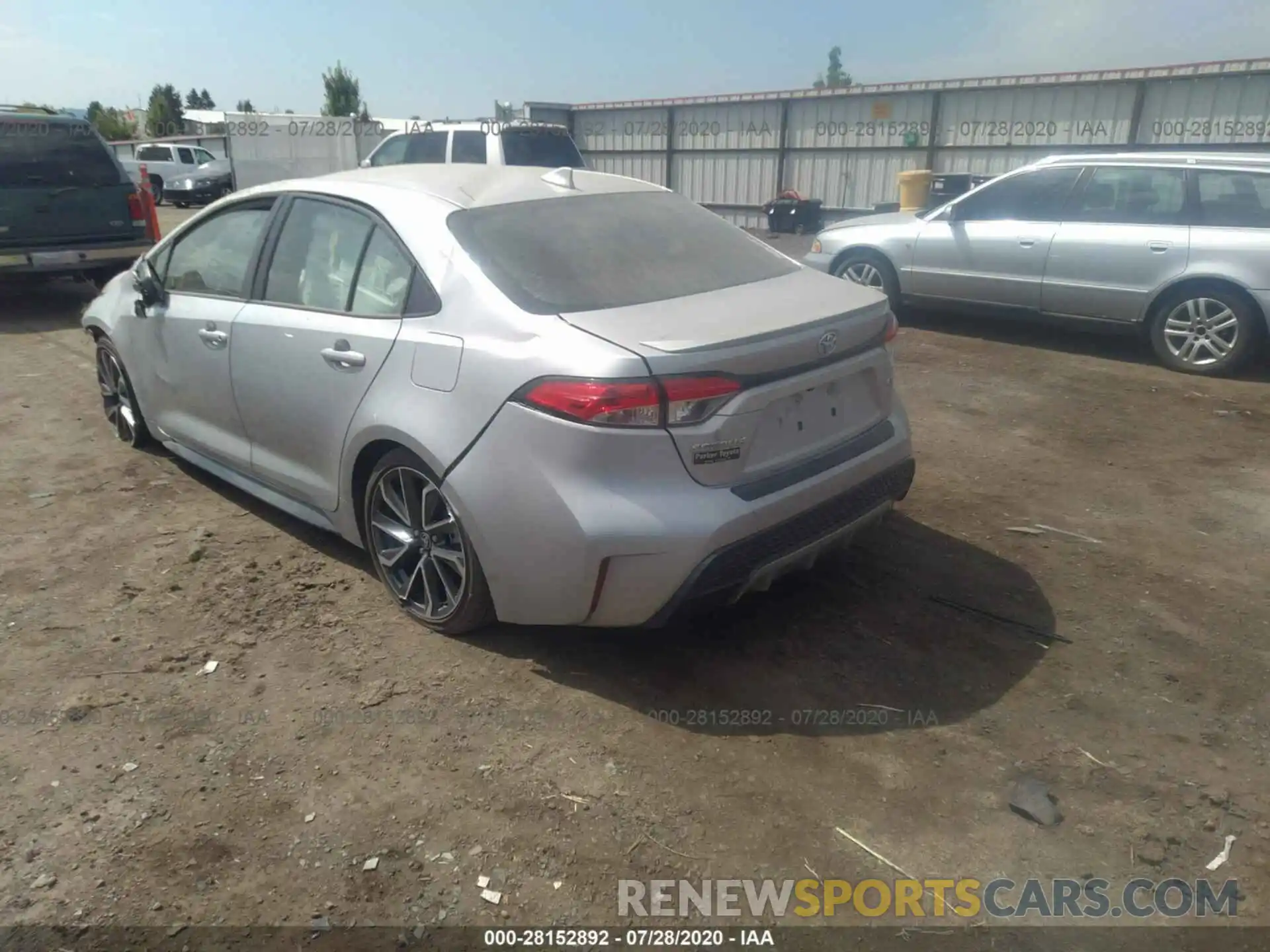 3 Photograph of a damaged car JTDS4RCE9LJ027317 TOYOTA COROLLA 2020