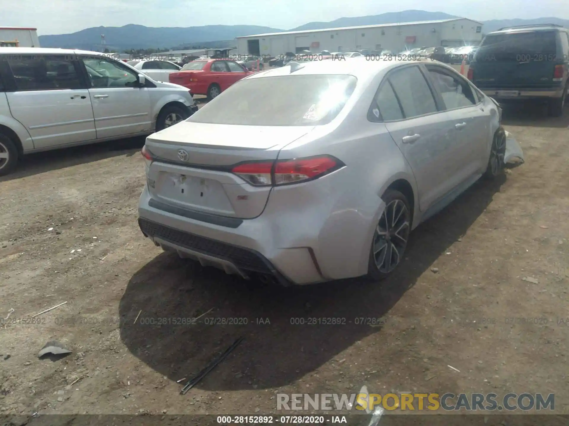 4 Photograph of a damaged car JTDS4RCE9LJ027317 TOYOTA COROLLA 2020