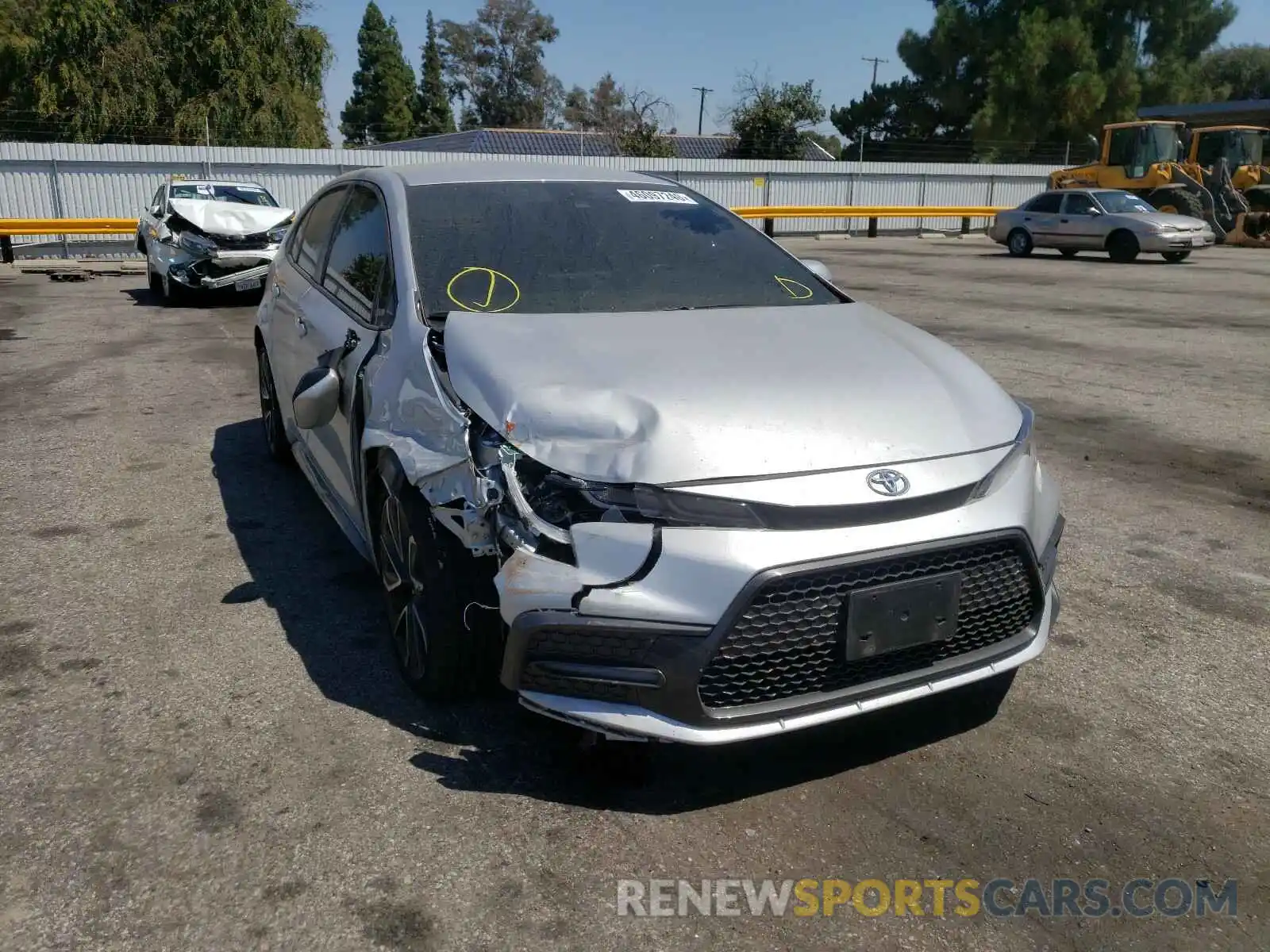 1 Photograph of a damaged car JTDS4RCE9LJ028094 TOYOTA COROLLA 2020