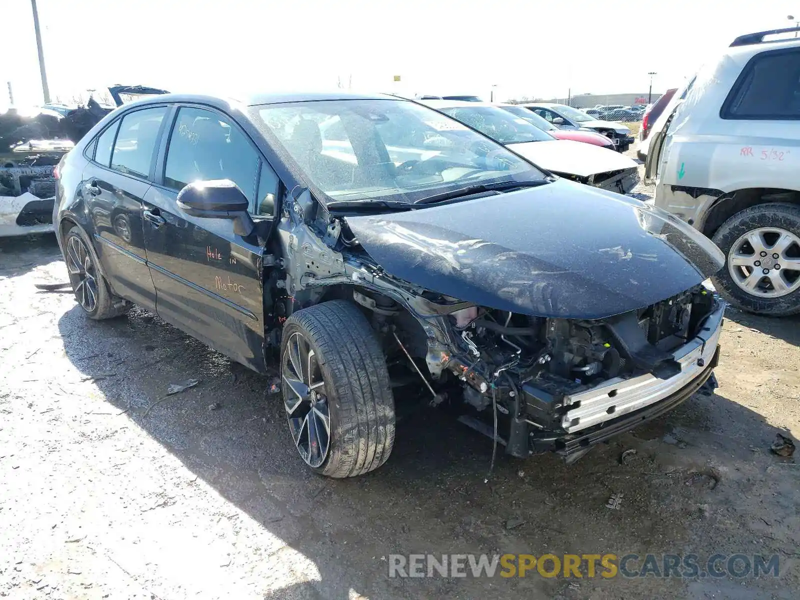 1 Photograph of a damaged car JTDS4RCE9LJ028421 TOYOTA COROLLA 2020