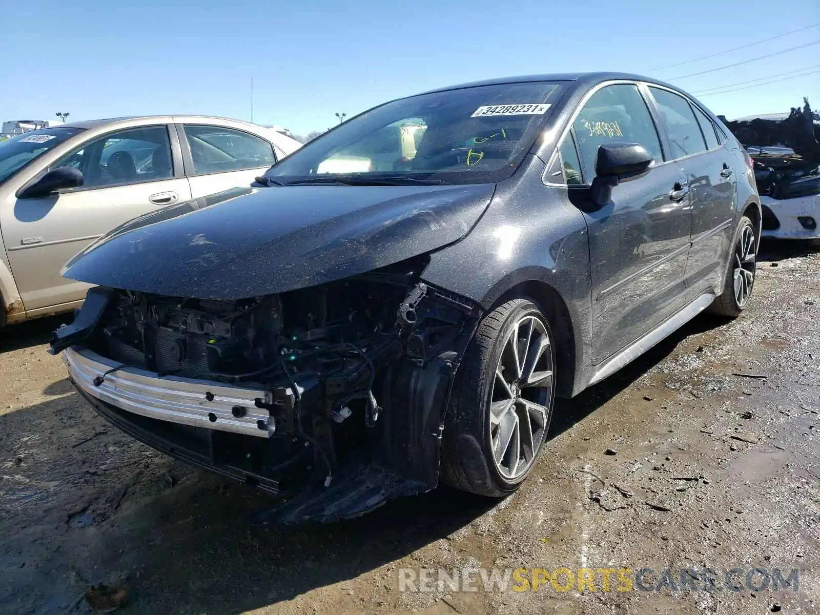 2 Photograph of a damaged car JTDS4RCE9LJ028421 TOYOTA COROLLA 2020
