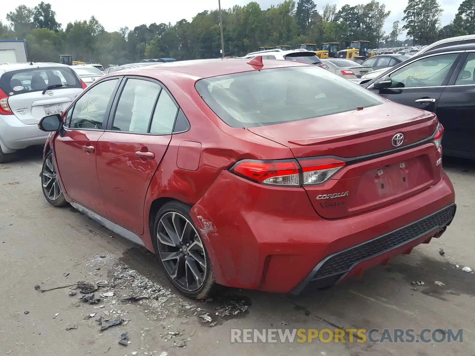 3 Photograph of a damaged car JTDS4RCE9LJ028810 TOYOTA COROLLA 2020