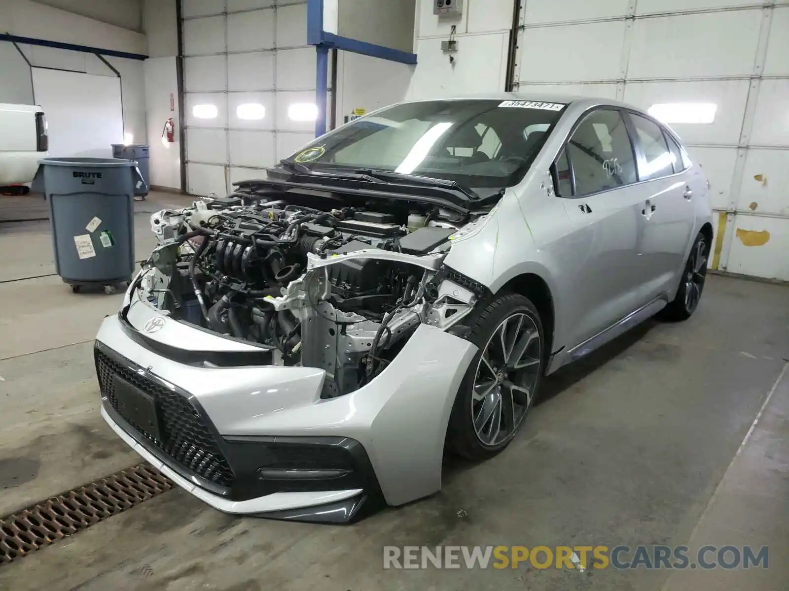 2 Photograph of a damaged car JTDS4RCE9LJ030508 TOYOTA COROLLA 2020