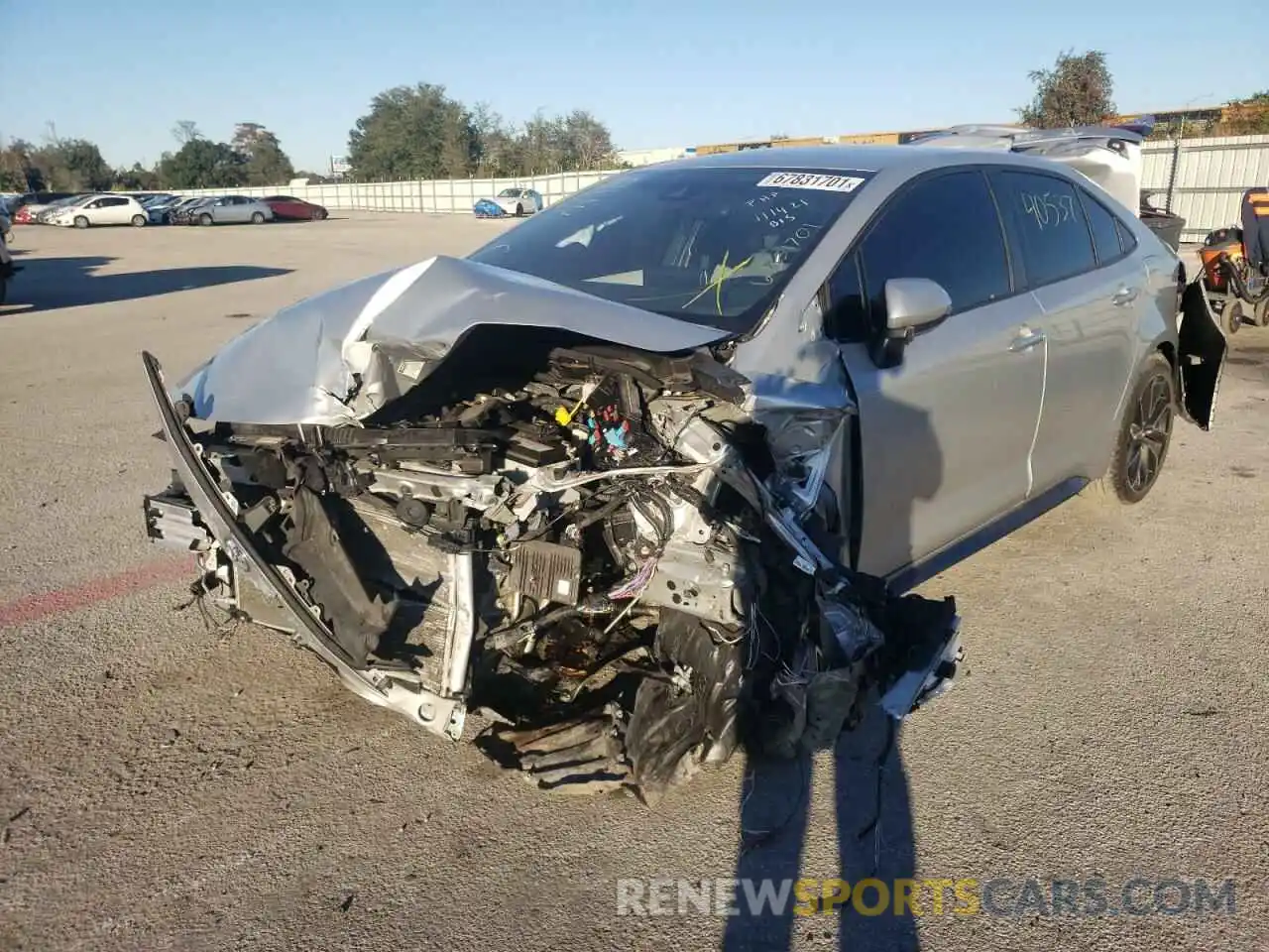 2 Photograph of a damaged car JTDS4RCE9LJ033165 TOYOTA COROLLA 2020