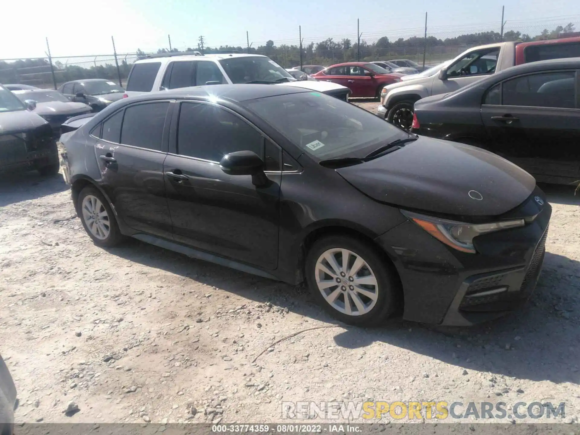 1 Photograph of a damaged car JTDS4RCE9LJ033697 TOYOTA COROLLA 2020