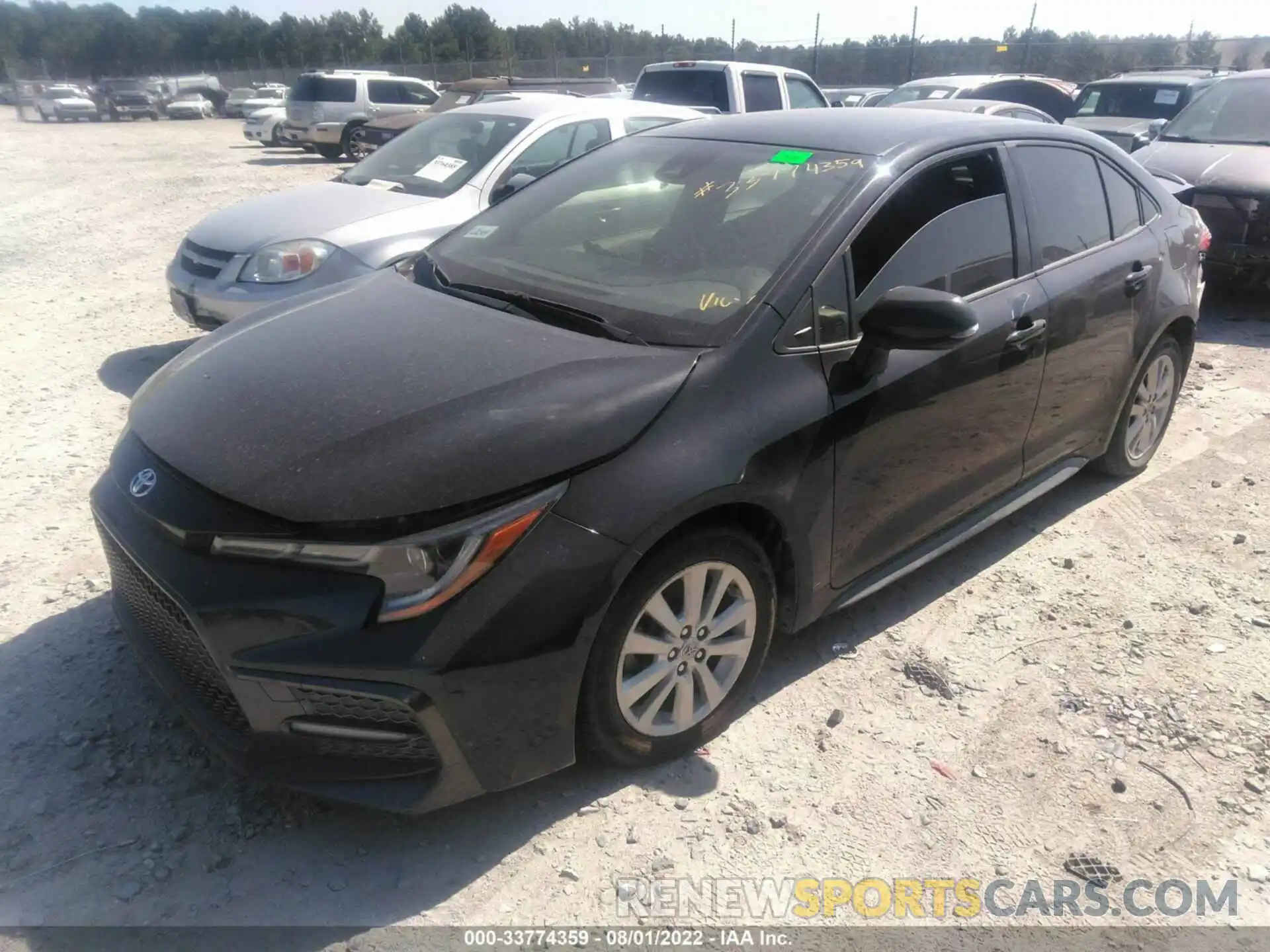 2 Photograph of a damaged car JTDS4RCE9LJ033697 TOYOTA COROLLA 2020