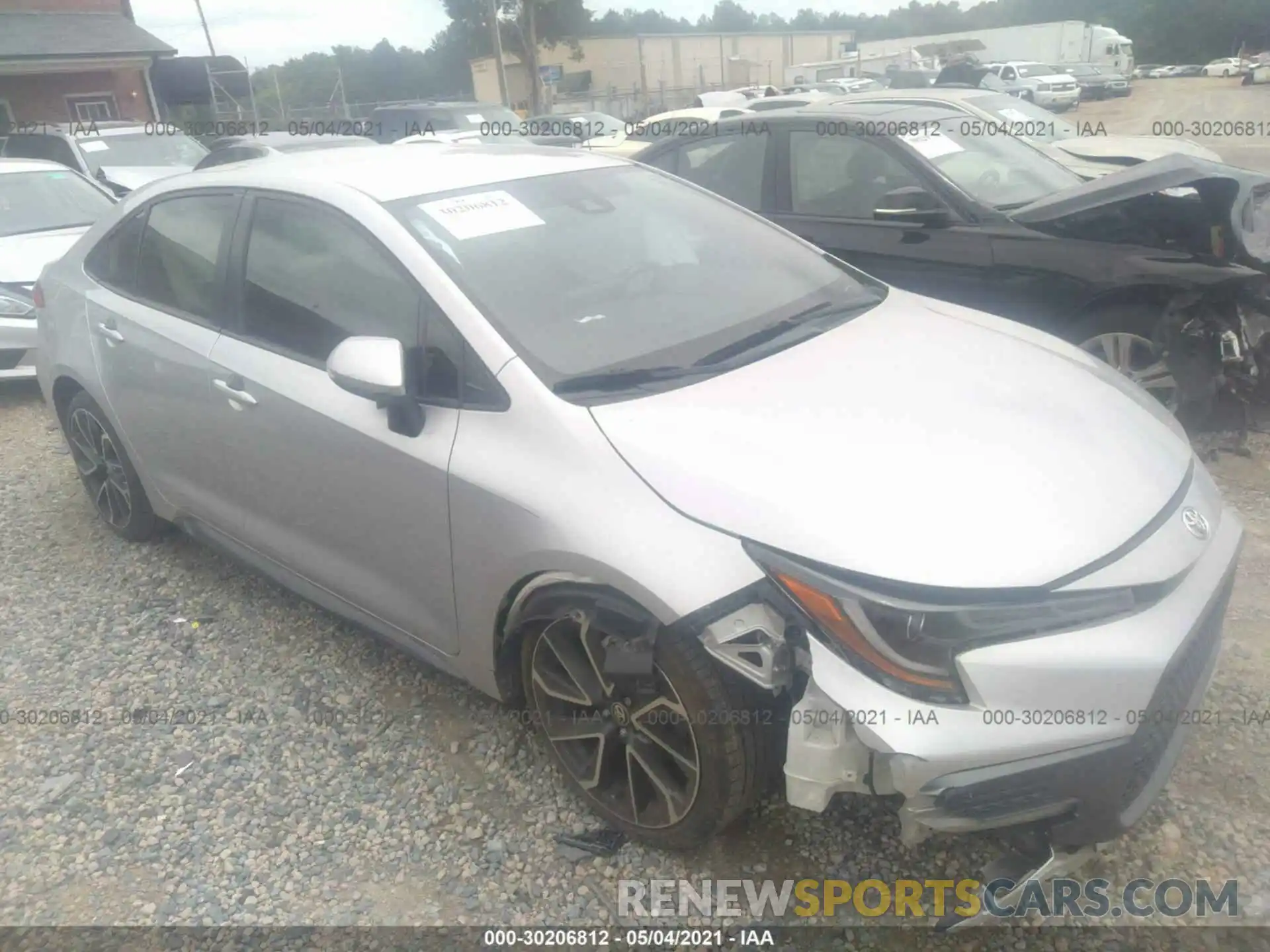 1 Photograph of a damaged car JTDS4RCE9LJ033747 TOYOTA COROLLA 2020